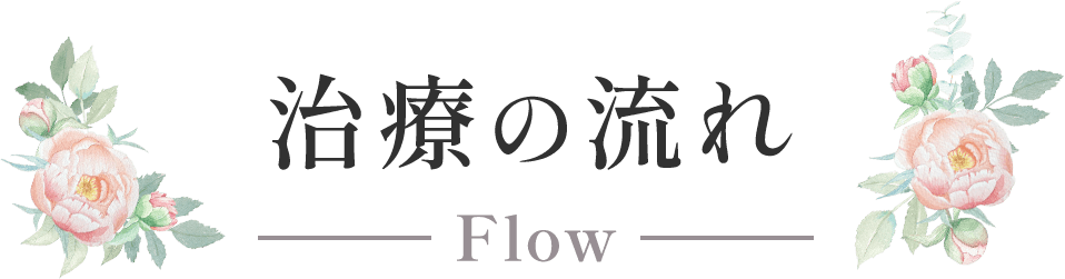 治療の流れ Flow